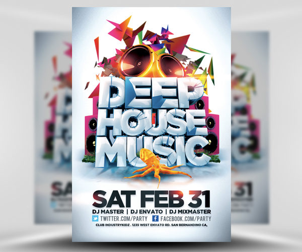 Deep-HouseMusicPSD-Flyer-Template-1