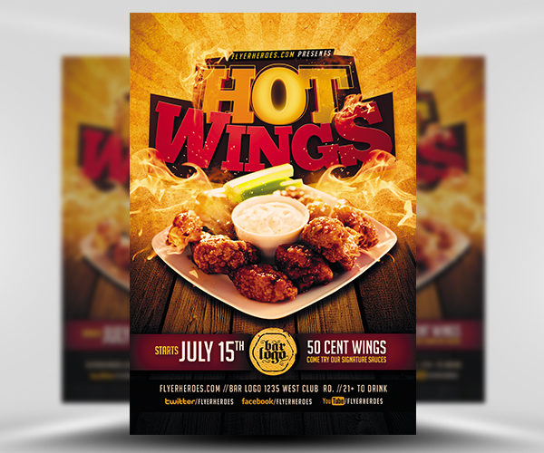 Hot-Wings-Flyer-Template-FH-1