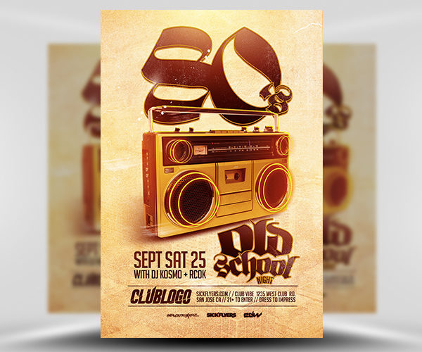 Old-School-Flyer-Template-1