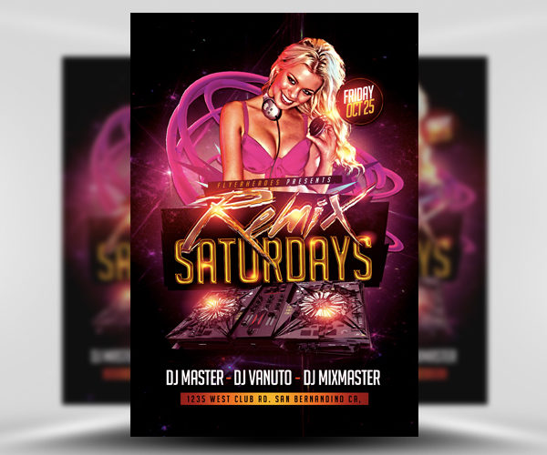 Remix-Saturdays-Flyer-Template-1